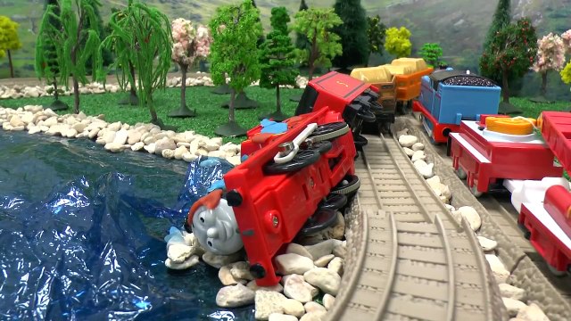 Thomas & Friends Play Doh Story Accident Crash James Rocky Thomas Tank Playdough Diggin Rigs Chuck