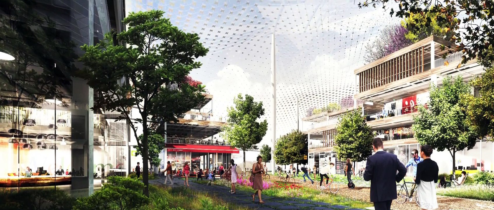 Google's new headquarter visualization animation