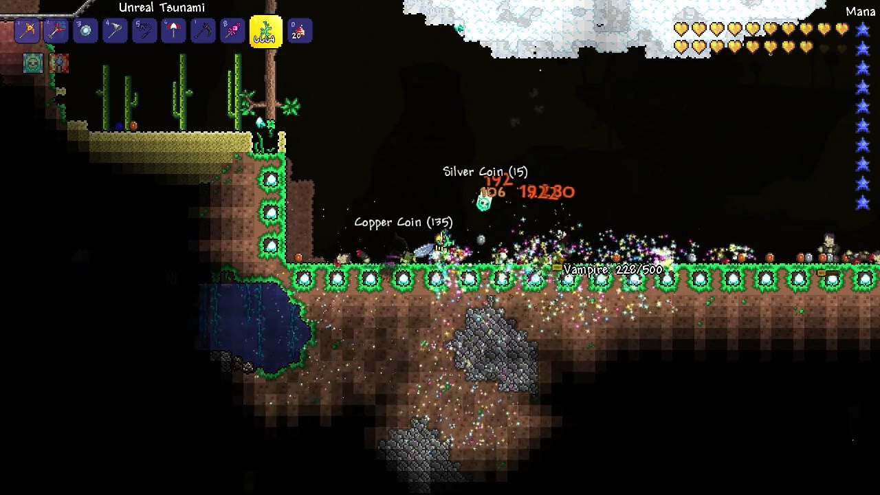 Terraria Hardmode - Jester Arrows +Unreal Tsunami Bow