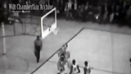 Bill Russell jumps OVER a guy from near the FT Line - INSANE speed and hang time!