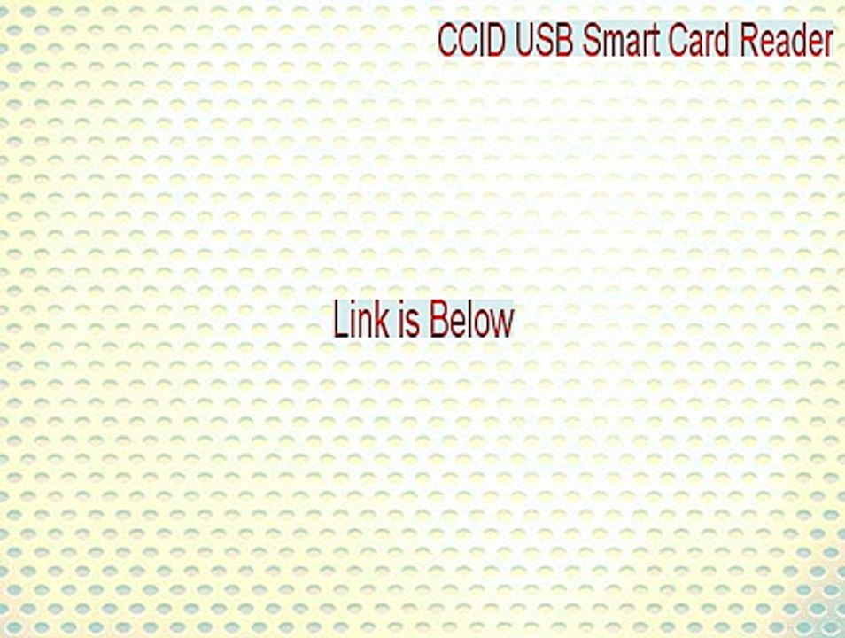 CCID USB Smart Card Reader Cracked (Download Here 2015)