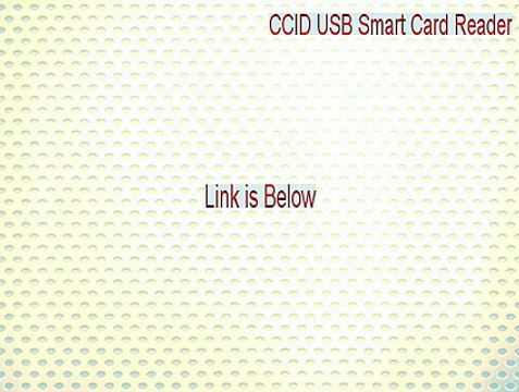 CCID USB Smart Card Reader Cracked (Download Here 2015)