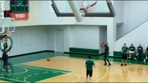 Ray Allen 3 Point Shooting Practice (17_18 missed only one)