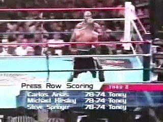 James Toney vs Evander Holyfield last round