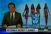 Juanes junto Ángeles de Victoria's Secret
