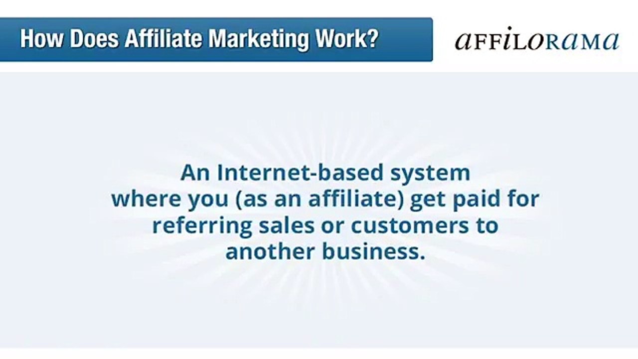 How Does Affiliate Marketing Work - Affilorama Review