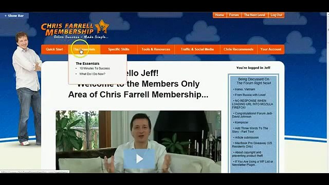 Chris Farrell Membership Review How To Make Money Online