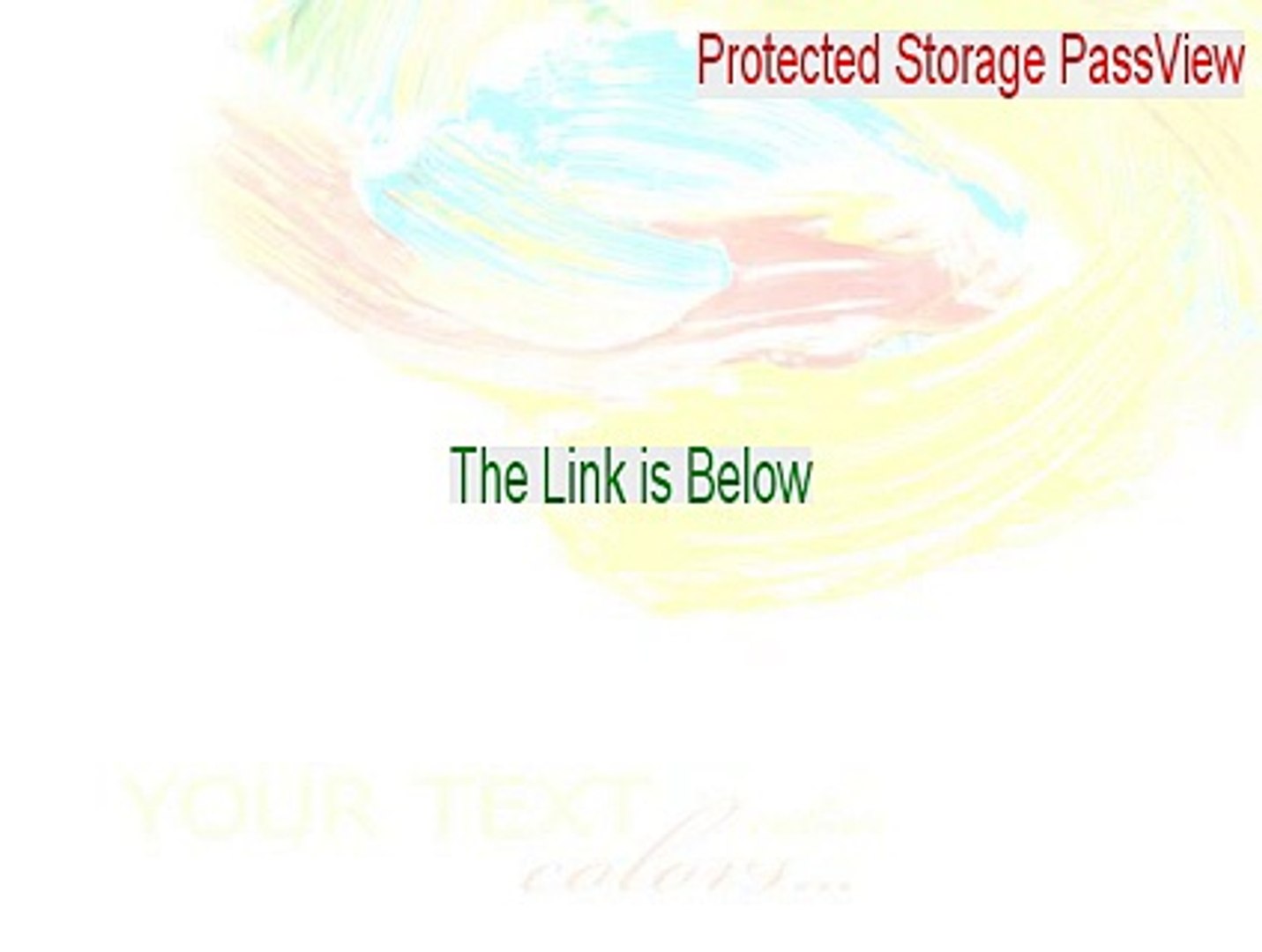 TÉLÉCHARGER PROTECTED STORAGE PASSVIEW V1.62