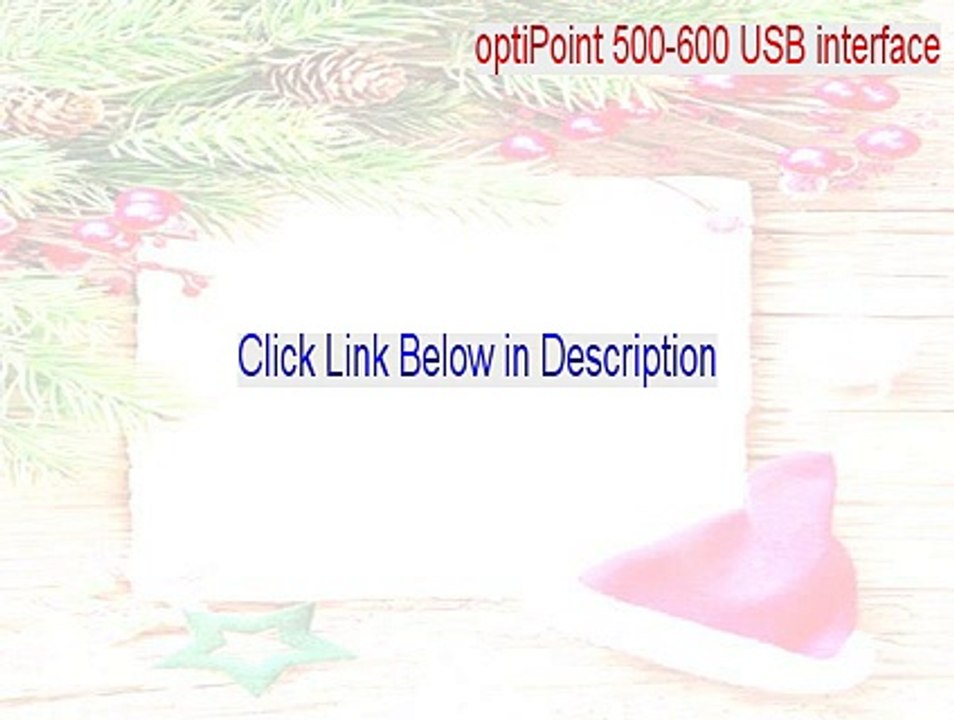optiPoint 500-600 USB interface Free Download (optipoint 500 600 usb interface download 2015)