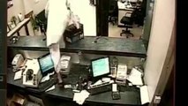 CCTV footage of the most hilarious Bank Robbery ever