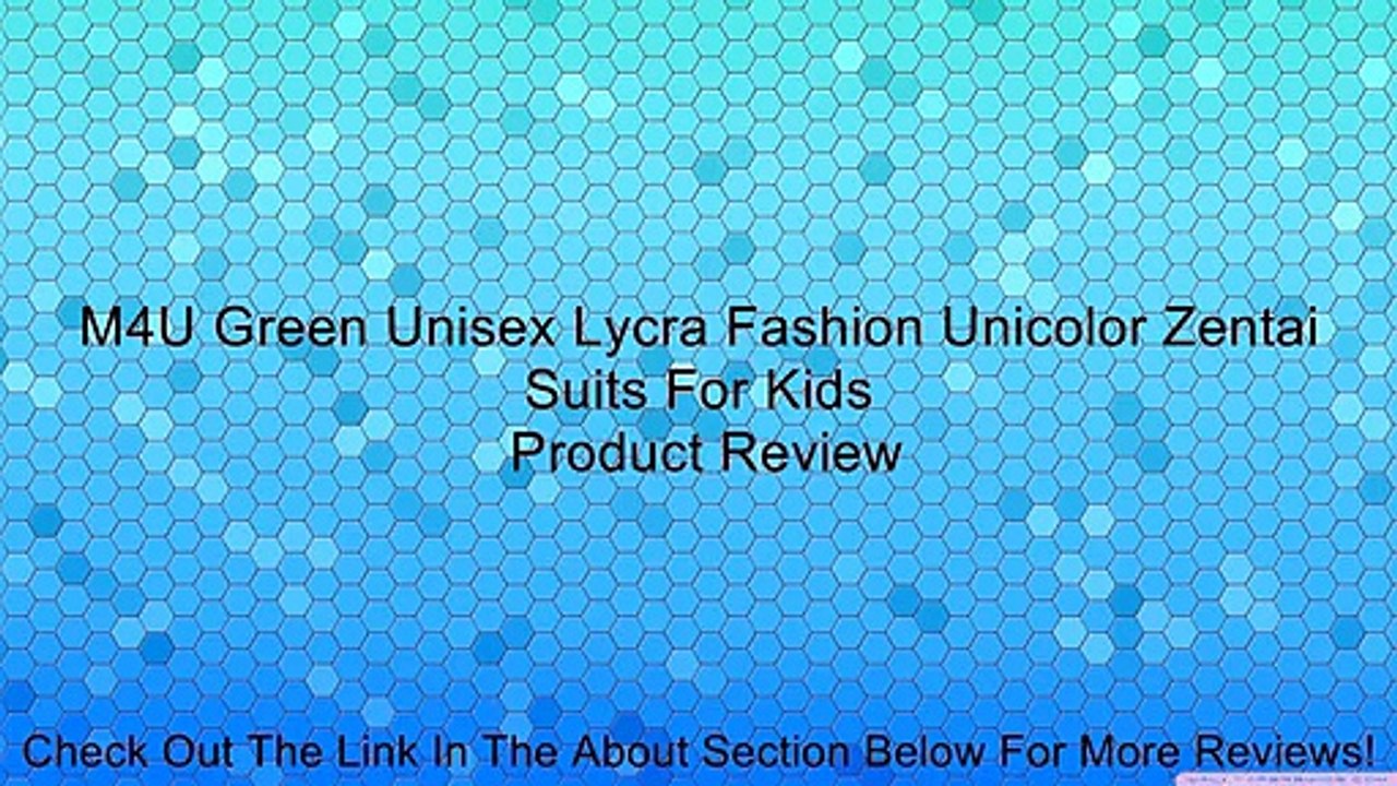 M4U Green Unisex Lycra Fashion Unicolor Zentai Suits For Kids Review