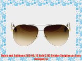 Dolce and Gabbana 2115 02/13 Gold 2115 Aviator Sunglasses Lens Category 3