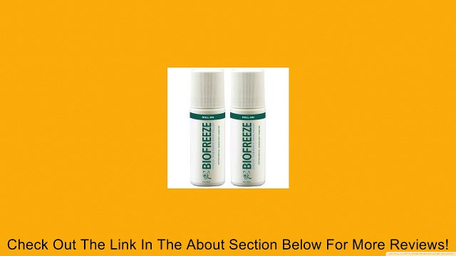 Biofreeze Pain Relieving Gel 3oz Roll Ons Review