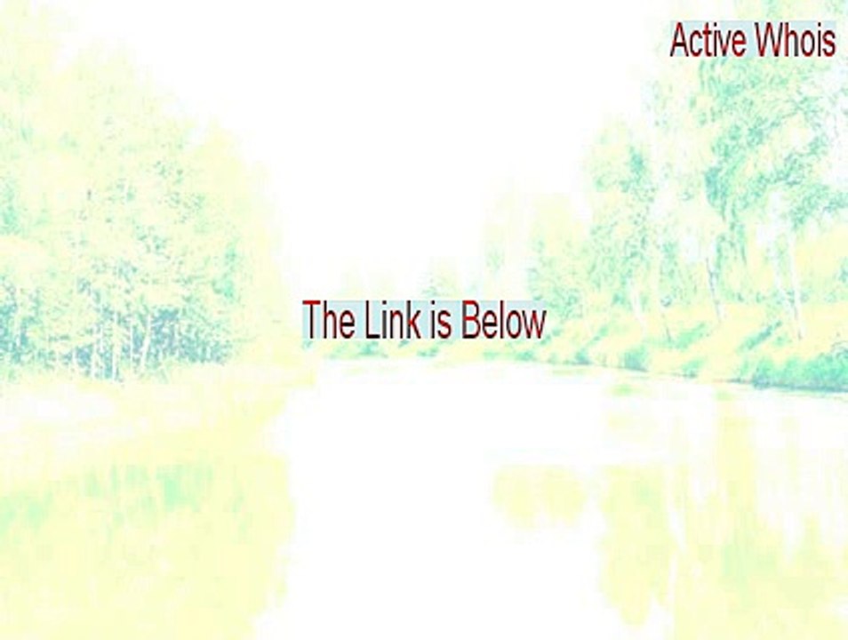 Active Whois Crack [Free Download]