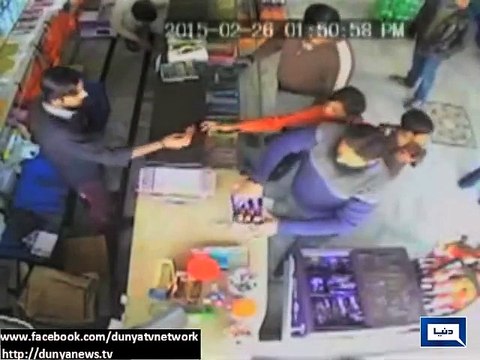 فیصل آباد بیکری ڈکیتی کی سی سی ٹی وی فوٹیج