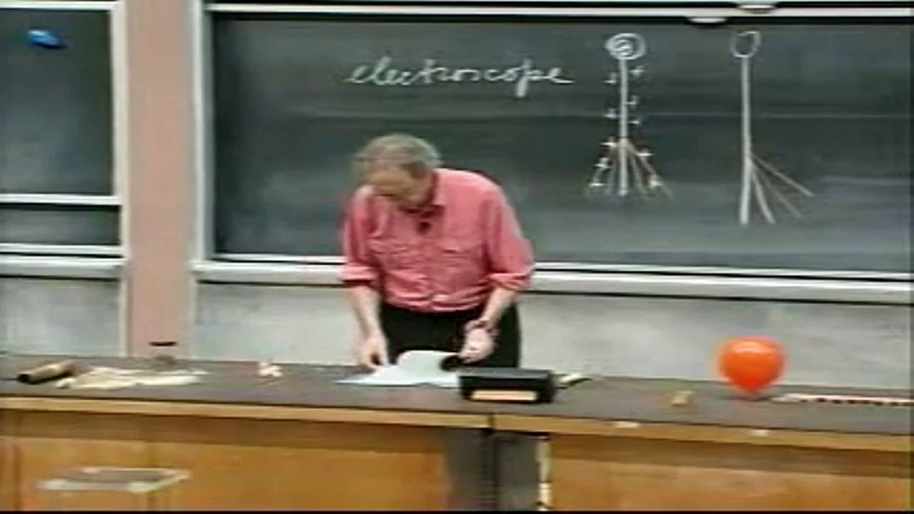 Electroscope  MIT beautiful demonstration