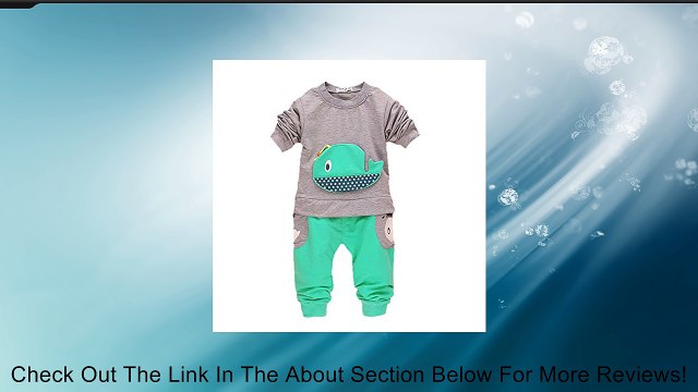 Urparcel Baby Boys T-shirts Long Sleeve Tops Pants Whale Clothing Outfits Sets Review
