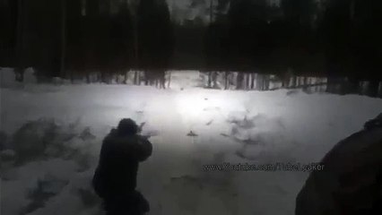 Hunting Fail - Hunter Has Close Encounter With Wild Boar And Flees Immediately