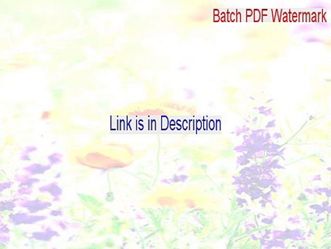 Batch PDF Watermark Cracked - batch pdf watermark mac 2015