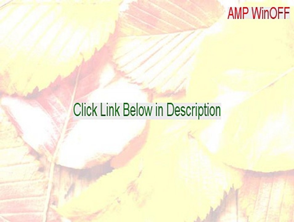 AMP WinOFF Serial (Legit Download)