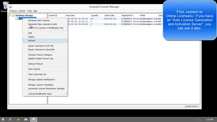 License4J Auto License Generation HTML Form Example