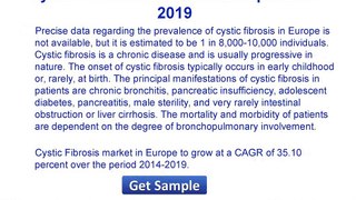 Cystic Fibrosis Market - Europe Industry Analysis 2015 Size, Share and Forecast 2019
