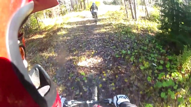 Accident de Mountain Bike après le sabotage d'une piste de VTT de descente