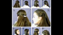 10 Easy, Quick Everyday Hairstyles for long hair & hairstyles for medium hair