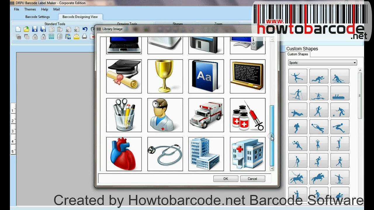 How to generate Logmars barcode labels