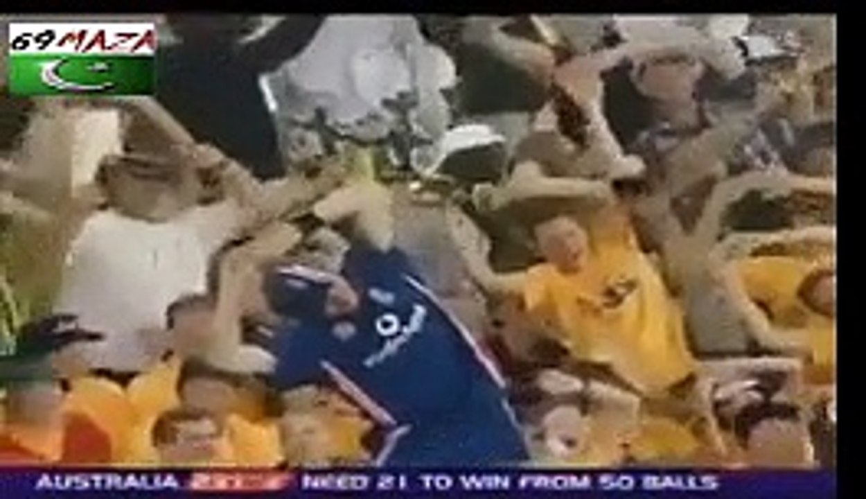 Cricket player and crowd funny dances