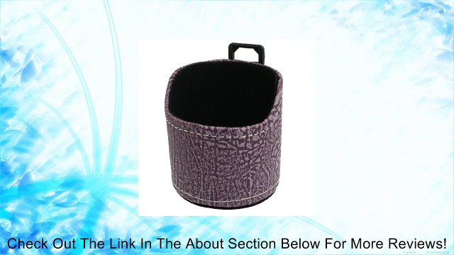 Wood Pattern Faux Leather Auto Car Sundry Phone Organizer Case Storage Rosy Brown Review