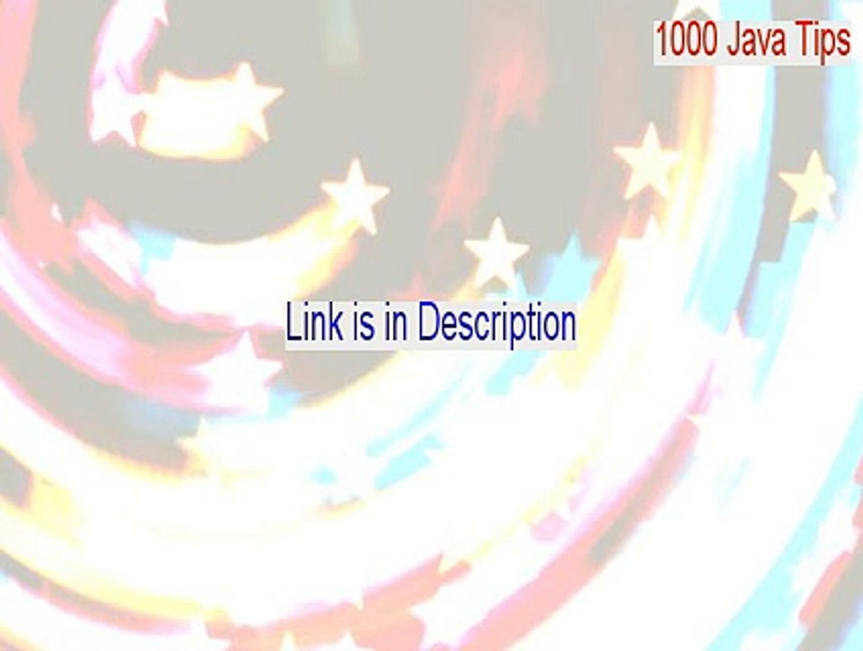 1000 Java Tips Key Gen (Download Now)