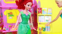 Frozen Anna Kristoff BARBIE Surf N Shop Toy AllToyCollector Ariel Little Mermaid Beach Playset