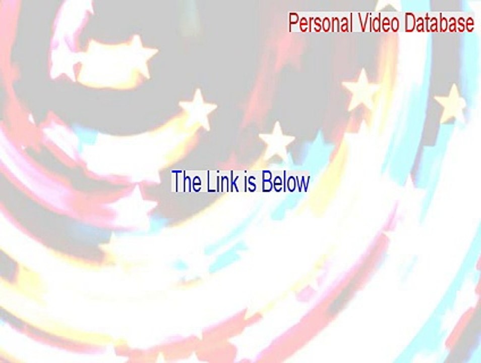 Personal Video Database Key Gen [personal video database skins]
