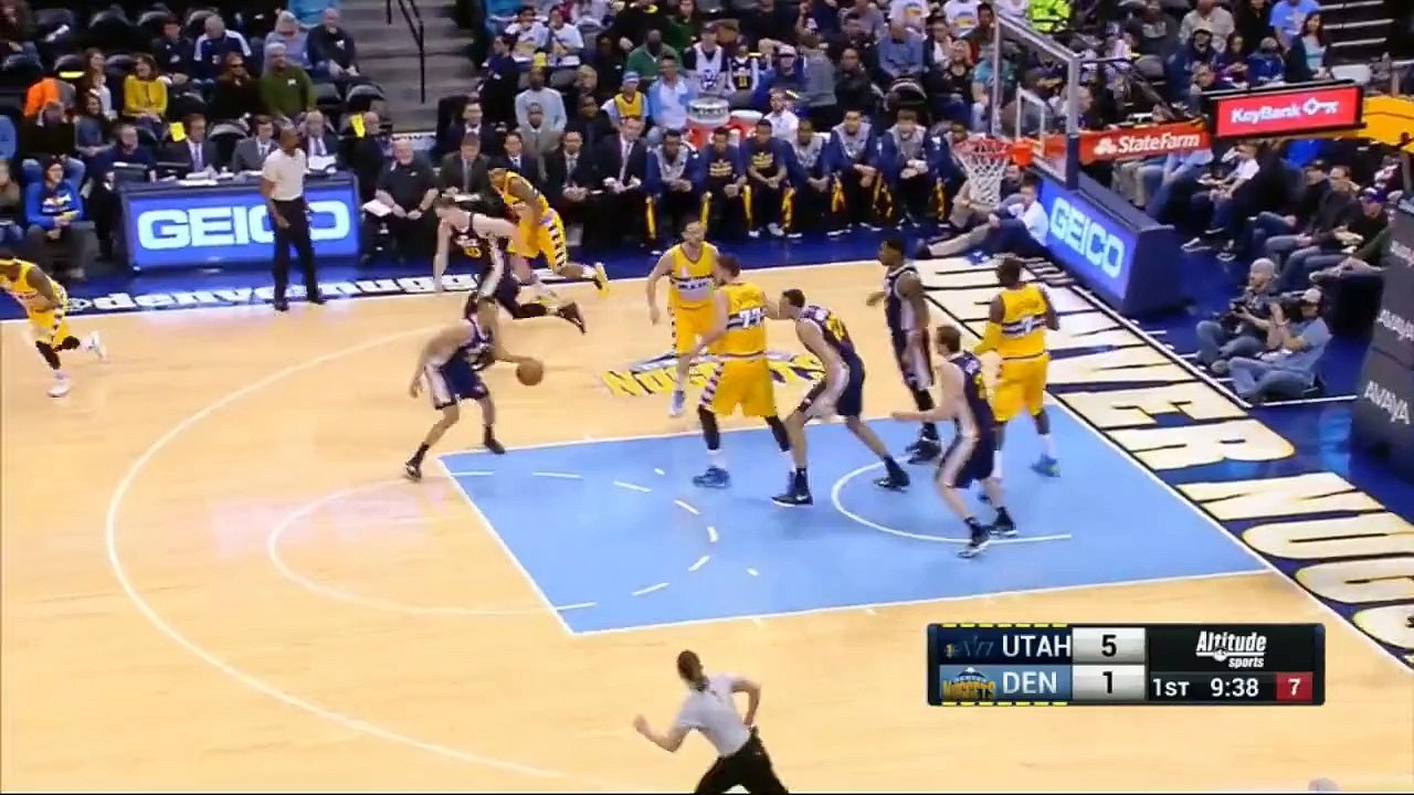 Les 6 contres de Rudy Gobert contre les Nuggets