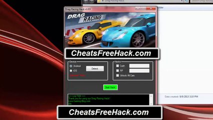 Drag Racing Hack Cash RP Unlock All Cars Hack Tool Free Download 2015