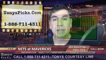 Dallas Mavericks vs. Brooklyn Nets Free Pick Prediction NBA Pro Basketball Odds Preview 2-28-2015