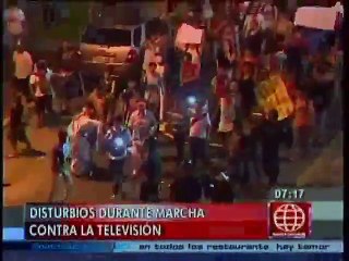 TV Basura: Así atacaron sedes de canales de televisión en marcha