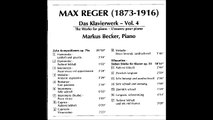 REGER 12 Blätter und Blüten WoO III/12 (1900/2) | M.Becker | 1997