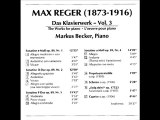 REGER Caprice WoO III/21 (1906) | M.Becker | 1996