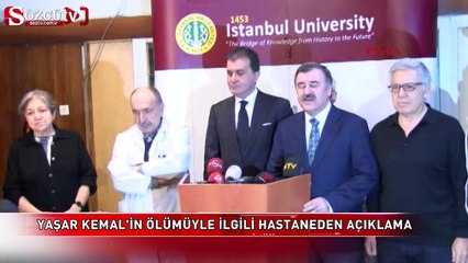 Télécharger la video: Yaşar Kemal'in ölümüyle ilgili hastaneden açıklama