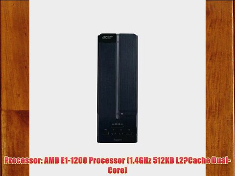 Acer Aspire X AMD E1-1200 1.4GHz/4GB DDR3 500GB HDD/ DVD??RW/Windows 8 Desktop PC (Black)