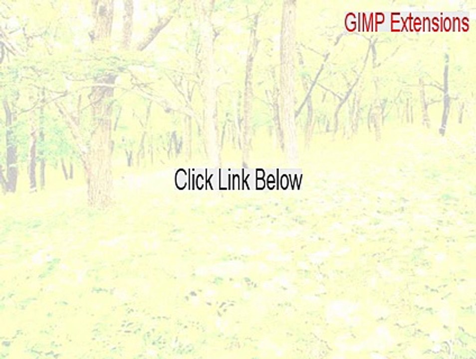 GIMP Extensions Free Download - Legit Download [2015]