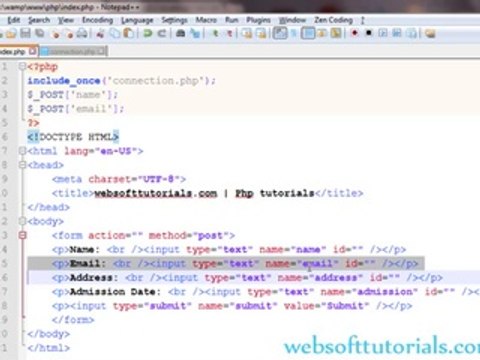 PHP tutorials in urdu _ hindi - 47 - Insert php form data in mysql tables