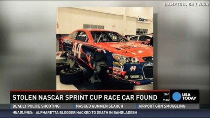 Stolen NASCAR No. 44 car has been found