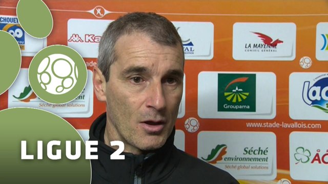 Conférence de presse Stade Lavallois - AC Arles Avignon (1-0) : Denis ZANKO (LAVAL) - Victor ZVUNKA (ACA) - 2014/2015