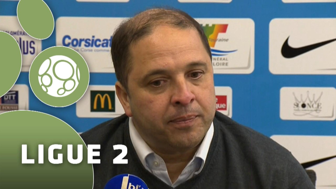 Conférence de presse Tours FC - AS Nancy-Lorraine (1-1) : Gilbert  ZOONEKYND (TOURS) - Pablo  CORREA (ASNL) - 2014/2015