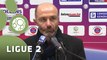 Conférence de presse Châteauroux - Nîmes Olympique (2-1) : Cédric DAURY (LBC) - José  PASQUALETTI (NIMES) - 2014/2015