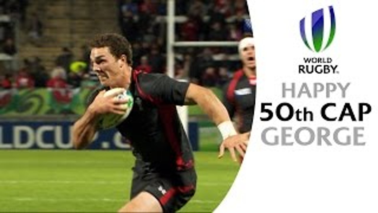 George North powers through Namibia