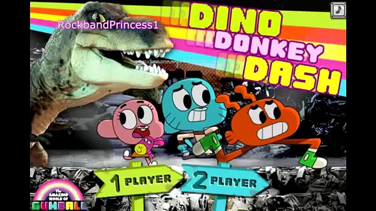 Cartoon Networks The Amazing World Of Gumball Dino Donkey Dash Game   Gumball Games